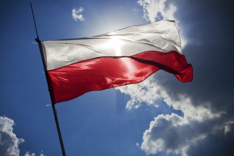 bandeira, polónia