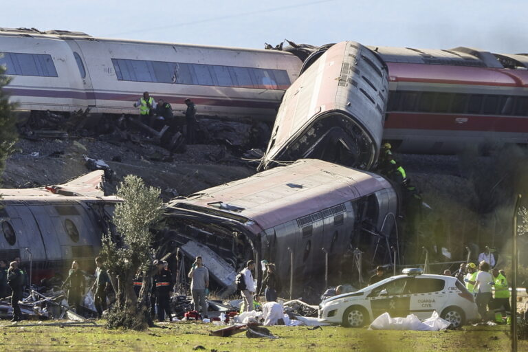 Two high-speed trains collide in Southern Spain